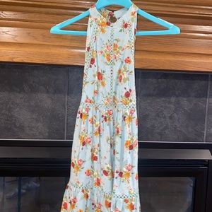 Backless Floral Dress